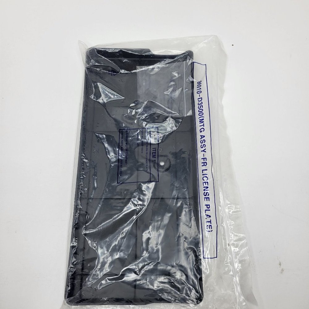 Front License Plate Bracket Plastic Fits 2019-2021‎ Hyundai Tucson 86910-D3500